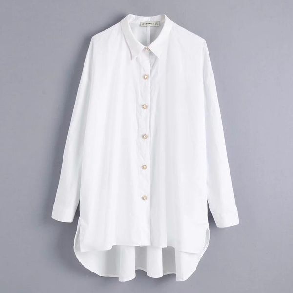 women solid color pearl buttons casual smock blouse shirts women long sleeve loose blusas elegant white femininas ls4232
women solid color pearl buttons casual smock blouse shirts women long sleeve loose blusas elegant white femininas ls4232