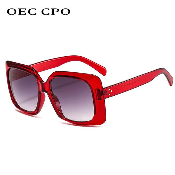 sunglasses oec cpo oversize square for women fashion plastic frame clear red sun glasses men vintage rivet eyewear female, White;black
sunglasses oec cpo oversize square for women fashion plastic frame clear red sun glasses men vintage rivet eyewear female, White;black