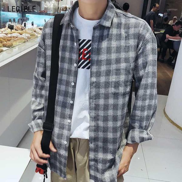 legible casual spring autumn plaid shirt men long sleeve 2020 japan style loose streetwear plus size -4xl clothes1, White;black
legible casual spring autumn plaid shirt men long sleeve 2020 japan style loose streetwear plus size -4xl clothes1, White;black