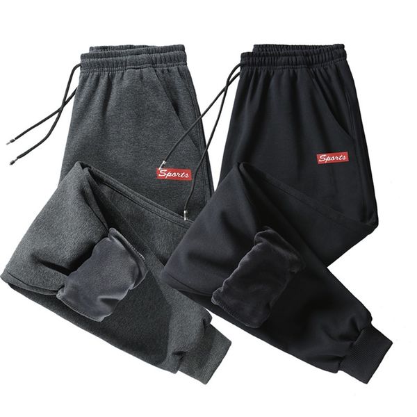 2020 winter new sports leisure with corset velour thickened and elastic waistline labeling men's pants, Black
2020 winter new sports leisure with corset velour thickened and elastic waistline labeling men's pants, Black