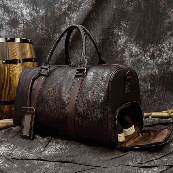 maheu genuine leather men women travel bag soft real cowhide carry hand luggage s shoulder male female
maheu genuine leather men women travel bag soft real cowhide carry hand luggage s shoulder male female