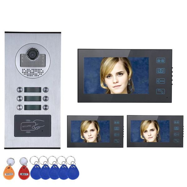touch button 7" 3/4/5/6 apartment/family video door phone intercom system rfid ir-cut hd 1000tvl camera with 6 button waterproof
touch button 7" 3/4/5/6 apartment/family video door phone intercom system rfid ir-cut hd 1000tvl camera with 6 button waterproof