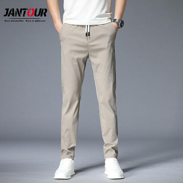 jantour brand classic men's khaki casual pants 2021 new business fashion slim fit stretch trousers male clothing 28-38, Black 
jantour brand classic men's khaki casual pants 2021 new business fashion slim fit stretch trousers male clothing 28-38, Black