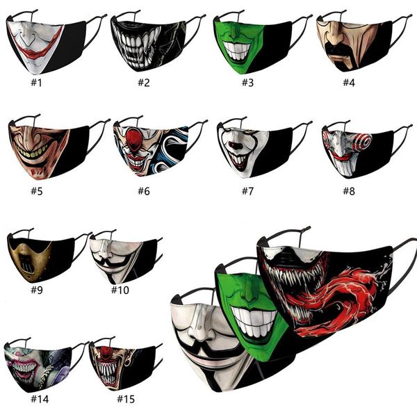 funny clown print face masks mouth cover reusable protection dust washable mask 18 colorsa22
funny clown print face masks mouth cover reusable protection dust washable mask 18 colorsa22
