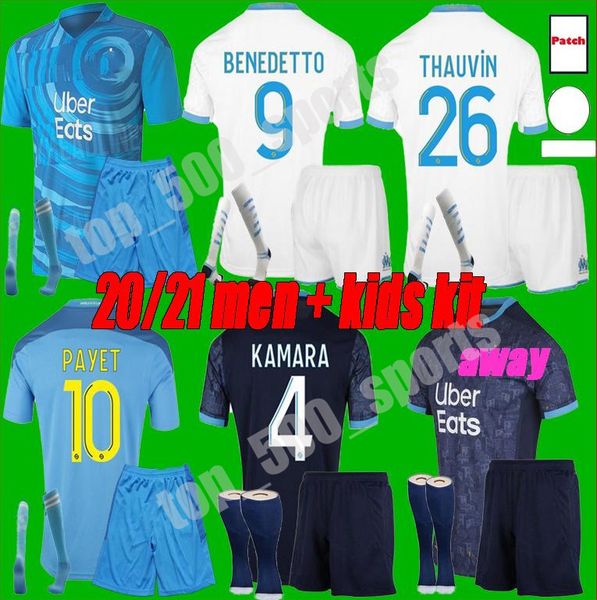 men kids kit 2020 2021 marseille soccer jerseys 20 21 olympique om maillot de foot benedetto payet thauvin kit football shirt, Black
men kids kit 2020 2021 marseille soccer jerseys 20 21 olympique om maillot de foot benedetto payet thauvin kit football shirt, Black