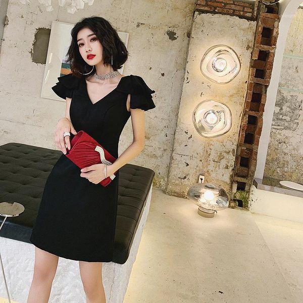 evening party ball gown qipao temperament waist slimming v neck little black dress vestidos de festa1, Red
evening party ball gown qipao temperament waist slimming v neck little black dress vestidos de festa1, Red