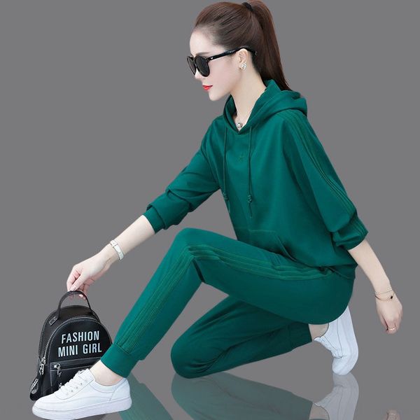 sportswear women's fall winter 2020 new loose and sweater sweaterslim leisure long sleeve sweater running two piece set for autumn patn, Gray
sportswear women's fall winter 2020 new loose and sweater sweaterslim leisure long sleeve sweater running two piece set for autumn patn, Gray