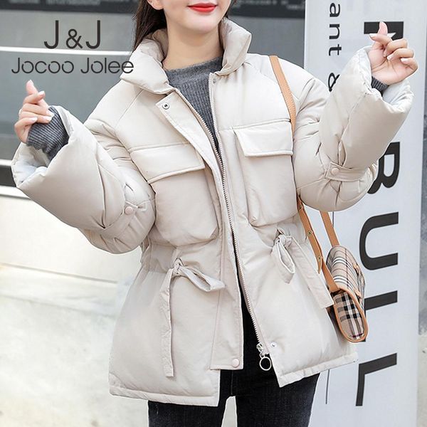 women korean short parkas winter warm thick jackets drawstring waist cute coats solid sweet outwear casual clothes, Black
women korean short parkas winter warm thick jackets drawstring waist cute coats solid sweet outwear casual clothes, Black