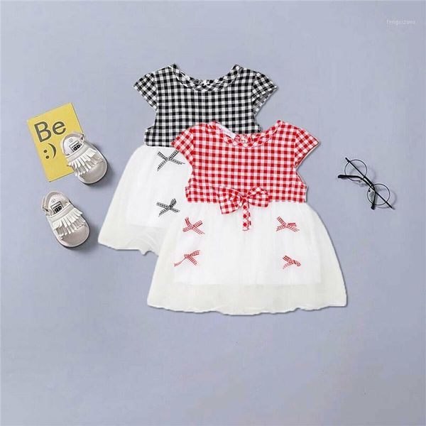 girl's dresses pudcoco infant baby girls kids sundress bow-knot plaid ruffle tulle dress summer clothes 0-24m1, Red;yellow
girl's dresses pudcoco infant baby girls kids sundress bow-knot plaid ruffle tulle dress summer clothes 0-24m1, Red;yellow