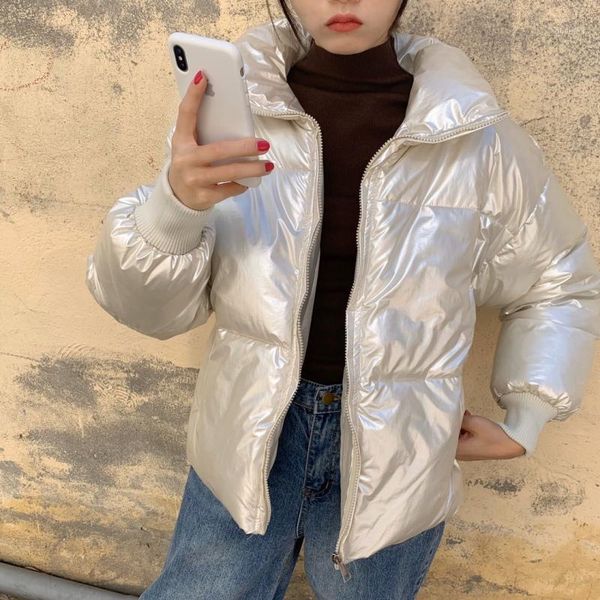 winter women jackets warm bright short down parkas thick puffer jecket stand collar female coat causul loose overcoat plus size1, Black 
winter women jackets warm bright short down parkas thick puffer jecket stand collar female coat causul loose overcoat plus size1, Black