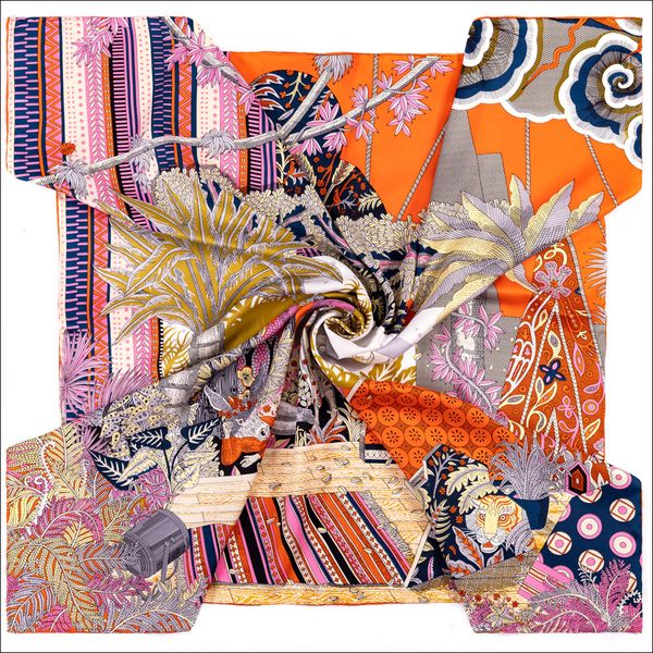 square silk scarf 90 silk scarfs hand-rolled edge a midsummer night's dream neck foulard satin headband bandana, Blue;gray
square silk scarf 90 silk scarfs hand-rolled edge a midsummer night's dream neck foulard satin headband bandana, Blue;gray