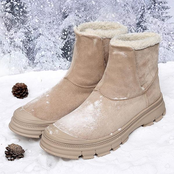 boots casual snow low heel round toe shoes solid color winter ankle warm thicken safety, Black
boots casual snow low heel round toe shoes solid color winter ankle warm thicken safety, Black
