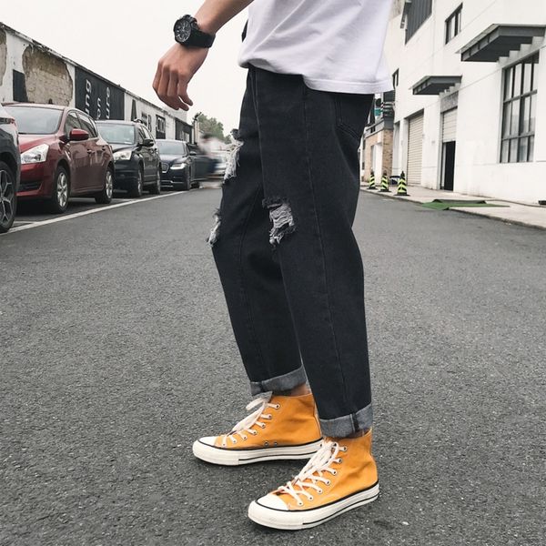 eqiks and nine point jeans men's perforated autumn slim slim legged casual casual pants jeansjeans men's jeanschic fashion az pant, Blue
eqiks and nine point jeans men's perforated autumn slim slim legged casual casual pants jeansjeans men's jeanschic fashion az pant, Blue