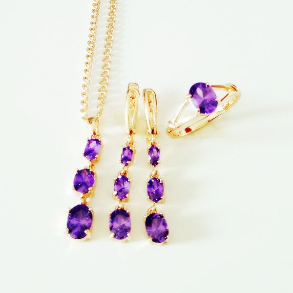 new luxury purple jewelry sets fashion women wedding jewelry trendy long bridal earring + necklace +ring sets, Silver
new luxury purple jewelry sets fashion women wedding jewelry trendy long bridal earring + necklace +ring sets, Silver