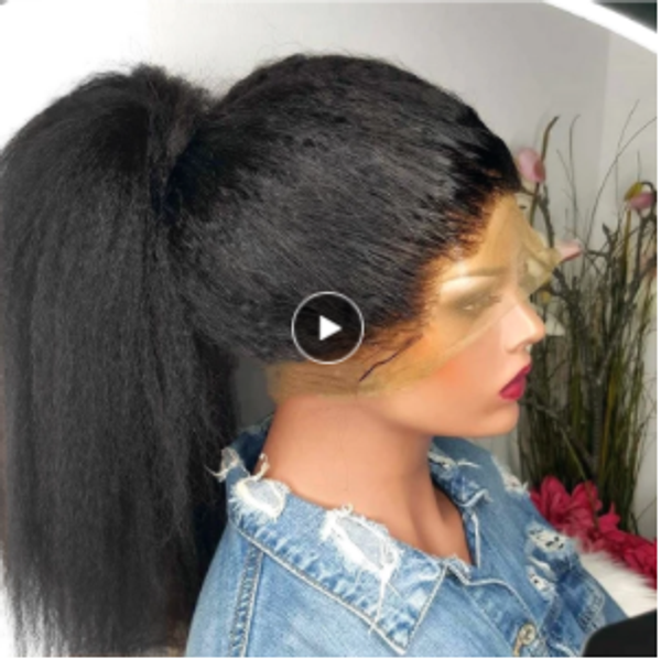 costume accessories glueless yaki kinky straight black color hair synthetic lace front wig for black women with baby hair daily wig prepluck, Silver
costume accessories glueless yaki kinky straight black color hair synthetic lace front wig for black women with baby hair daily wig prepluck, Silver