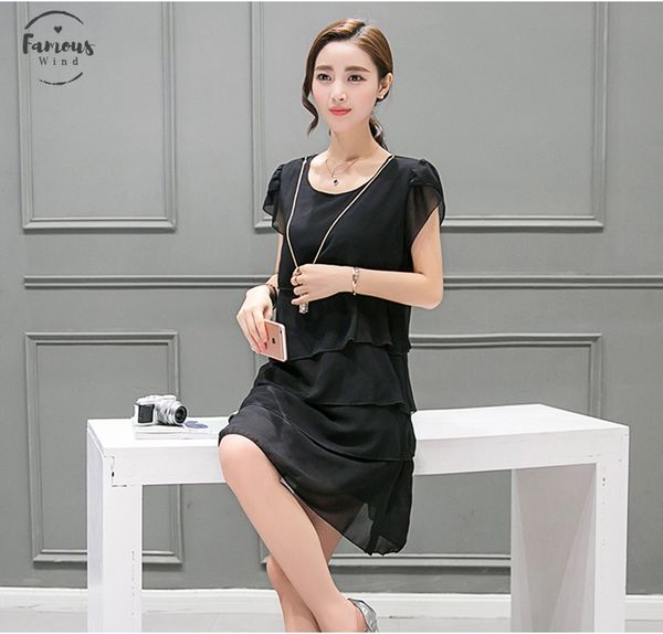 women summer dresses party loose plus size 5xl casual dresses elegant ladies a line cascading ruffle short sleeve o neck chiffon dress, Black;gray
women summer dresses party loose plus size 5xl casual dresses elegant ladies a line cascading ruffle short sleeve o neck chiffon dress, Black;gray