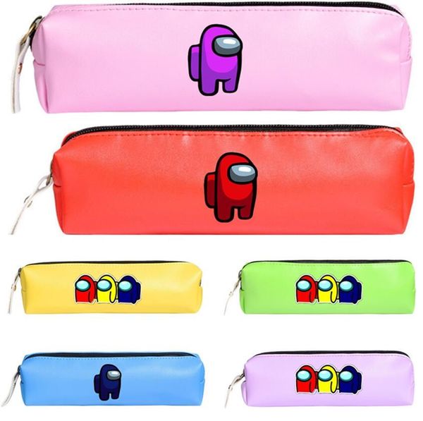 among us fashion makeup bag zipper cosmetic pouch cartoon print pencil case travel storage tote wallet make up brush wash bag new cz105b, Black 
among us fashion makeup bag zipper cosmetic pouch cartoon print pencil case travel storage tote wallet make up brush wash bag new cz105b, Black