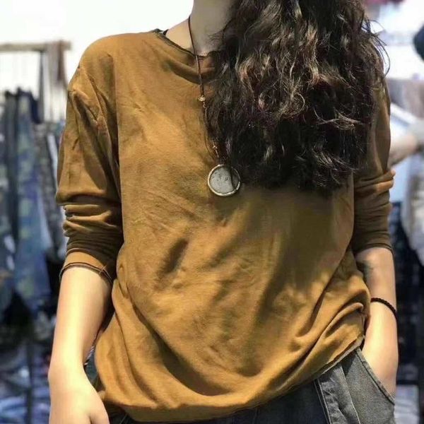 2020 autumn new literary loose t- t- shirt shirtwith loose crew neckcasual solid color and versatile bottoming shirt for women g8kmo, White
2020 autumn new literary loose t- t- shirt shirtwith loose crew neckcasual solid color and versatile bottoming shirt for women g8kmo, White