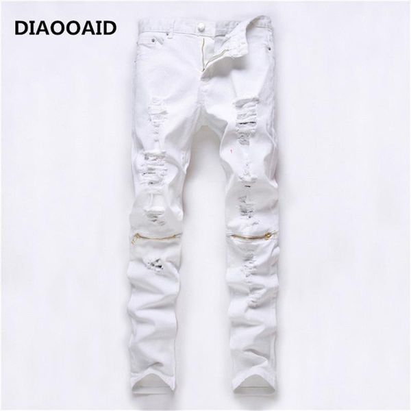 men's jeans 2021 fashion high street zipper knee knocked ragged hole male club denim fabric elastic skinny ripped trousers, Blue
men's jeans 2021 fashion high street zipper knee knocked ragged hole male club denim fabric elastic skinny ripped trousers, Blue