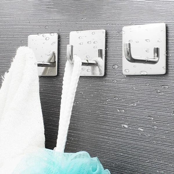 hooks & rails self adhesive hook key rack stainless steel bathroom kitchen hanger wall mount living for room towel c2j5
hooks & rails self adhesive hook key rack stainless steel bathroom kitchen hanger wall mount living for room towel c2j5