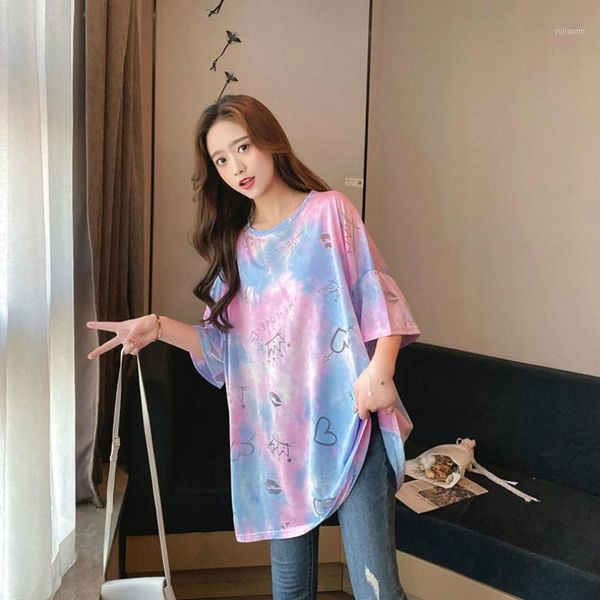 summer oversized tie dye t shirt for women ladies casual tshirt korean style clothes tee female long loose big plus size1, White
summer oversized tie dye t shirt for women ladies casual tshirt korean style clothes tee female long loose big plus size1, White