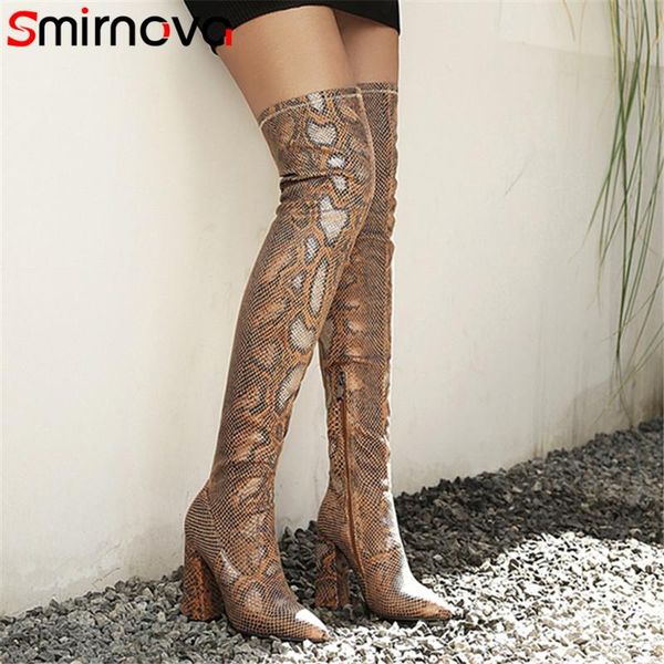 smirnova 2021 european style over the knee boots women leopard pointed toe high heel boots fashion party shoes woman, Black
smirnova 2021 european style over the knee boots women leopard pointed toe high heel boots fashion party shoes woman, Black