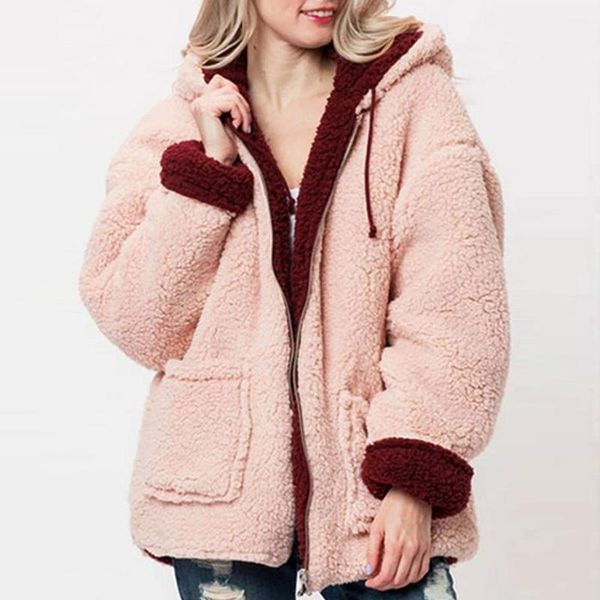women's fur & faux women teddy coat fashion slim winter warm jacket elegant female lapel overcoat plus size outerwear#j30, Black
women's fur & faux women teddy coat fashion slim winter warm jacket elegant female lapel overcoat plus size outerwear#j30, Black