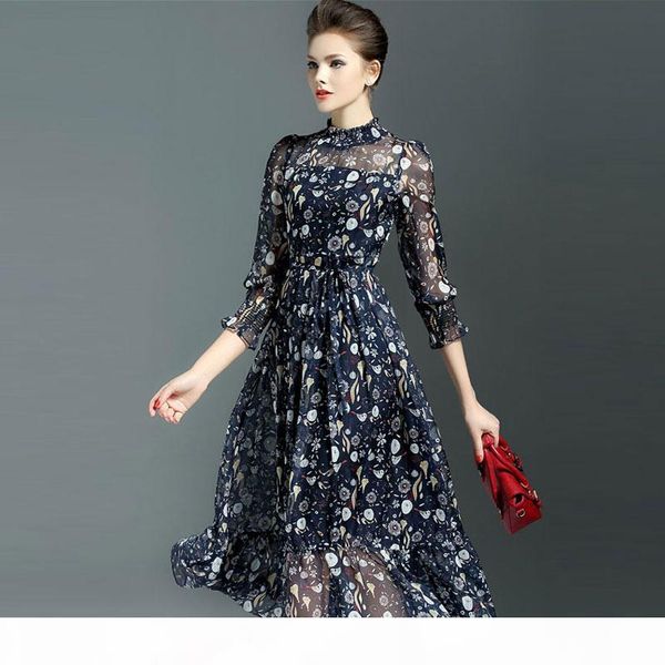 vintage silk maxi summer dress for women sweet ball gown flower print dresses women slim female dress, Black;gray
vintage silk maxi summer dress for women sweet ball gown flower print dresses women slim female dress, Black;gray