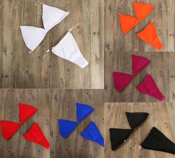 women's swimwear women bikini set solid color swimsuits transparent strap beachwear summer clothes1, White;black
women's swimwear women bikini set solid color swimsuits transparent strap beachwear summer clothes1, White;black