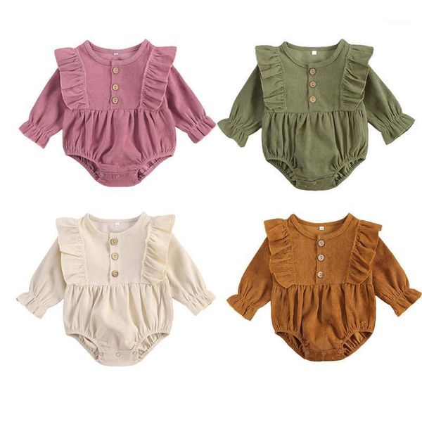rompers focusnorm 4 colors born baby girls boys bodysuits ruffles long sleeve button solid autumn jumpsuits 0-18m1, Blue
rompers focusnorm 4 colors born baby girls boys bodysuits ruffles long sleeve button solid autumn jumpsuits 0-18m1, Blue