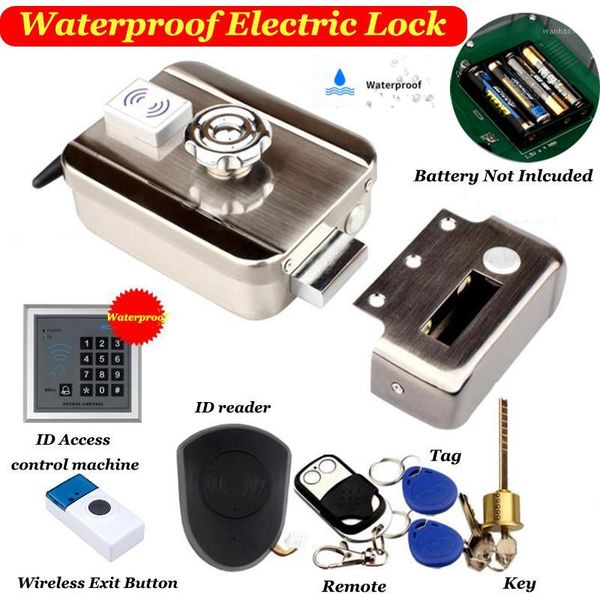 waterproof electric lock outdoor waterproof gate lock battery driven wireless wiress exit switch 433mhz remote door1
waterproof electric lock outdoor waterproof gate lock battery driven wireless wiress exit switch 433mhz remote door1