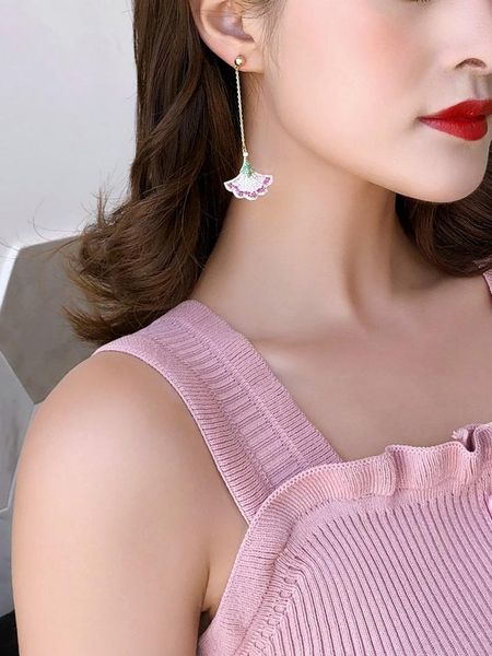 Korean Version Simple Pavé Colored Crystal Tassel Petal Earrings Women Charm Sexy Party Jewelry Accessories Girlfriend Gifts, Silver
Korean Version Simple Pavé Colored Crystal Tassel Petal Earrings Women Charm Sexy Party Jewelry Accessories Girlfriend Gifts, Silver