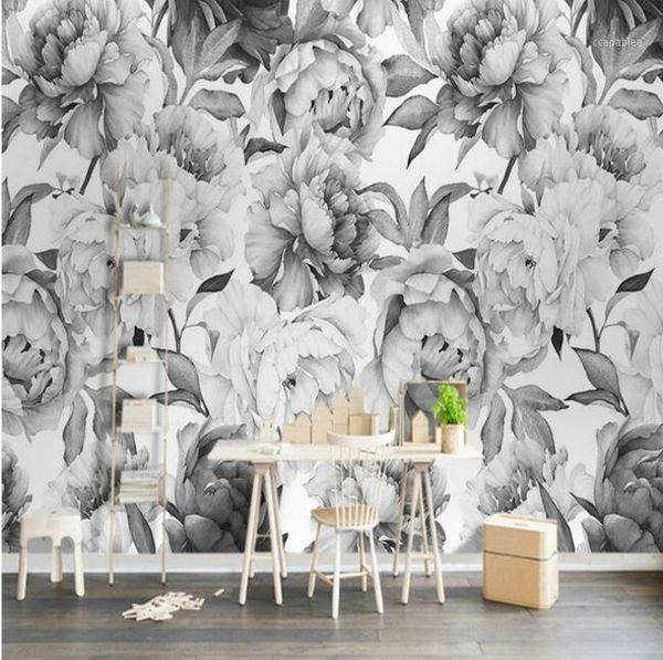nordic black and white peony flower 3d wallpapers for walls 3d wall paper vintage decorative painting backdrop home improvement1
nordic black and white peony flower 3d wallpapers for walls 3d wall paper vintage decorative painting backdrop home improvement1