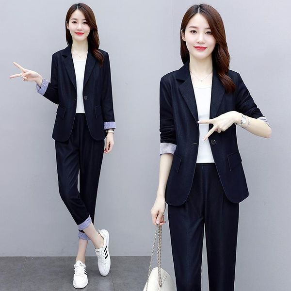 s6820121 temperament commuting suit suit women 2020 autumn new slim fit two piece professional, White
s6820121 temperament commuting suit suit women 2020 autumn new slim fit two piece professional, White
