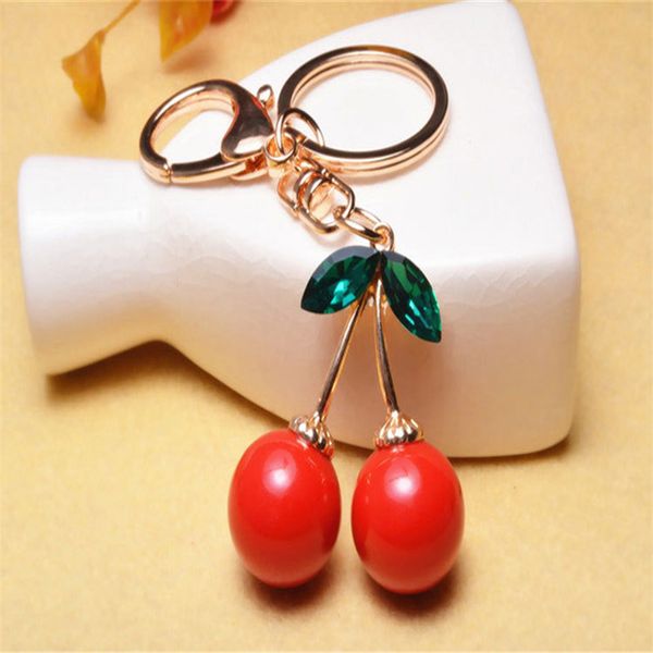 fashion gift cute acrylic red cherry keychain keyring car key chain ring pendant for bag charm - gift bag charms, Silver
fashion gift cute acrylic red cherry keychain keyring car key chain ring pendant for bag charm - gift bag charms, Silver