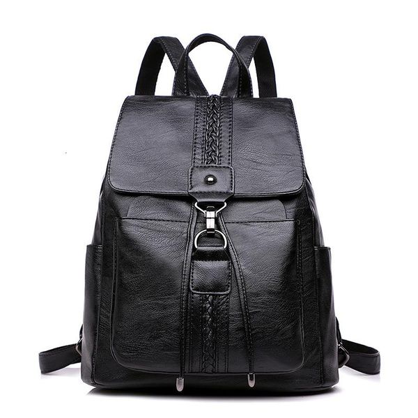 black bag women vintage leather backpacks ladies sac a dos female backpack for travel shoulder school bags girls bagpack rugtas
black bag women vintage leather backpacks ladies sac a dos female backpack for travel shoulder school bags girls bagpack rugtas