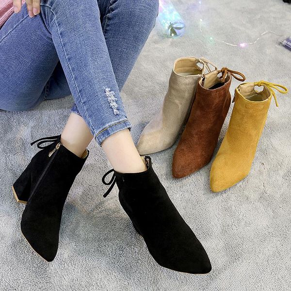 shoes round toe women's mid calf boots booties ladies boots-women luxury designer low heels booties rock rubber mid-calf, Black
shoes round toe women's mid calf boots booties ladies boots-women luxury designer low heels booties rock rubber mid-calf, Black