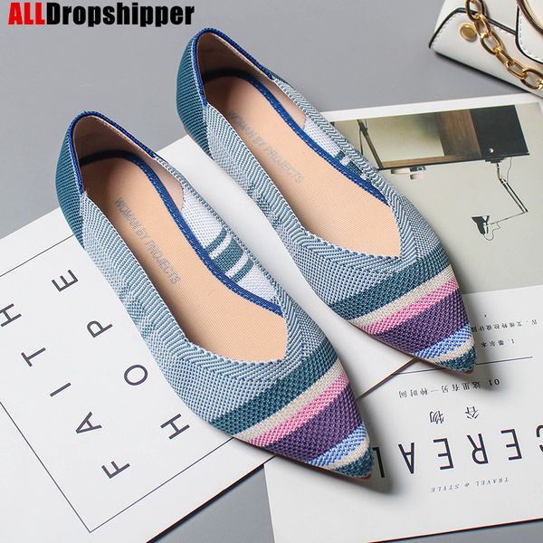 pointed toe flats ladies flat shoes comfortable ballet knit de mujer loafers autumn gestante boat shoes soft bottom women's shoe 1006, Black;white
pointed toe flats ladies flat shoes comfortable ballet knit de mujer loafers autumn gestante boat shoes soft bottom women's shoe 1006, Black;white