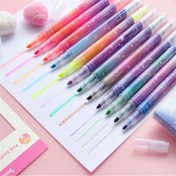 highlighters 12 colors highlighter fluorescent marker candy color pen diy drawing painting art office school supplies1, Black;red
highlighters 12 colors highlighter fluorescent marker candy color pen diy drawing painting art office school supplies1, Black;red