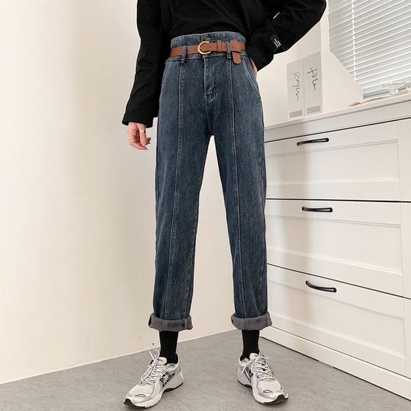 women's jeans zhisilao vintage straight women loose high waist denim pants plus size boyfriend streetwear with belt 2021, Blue
women's jeans zhisilao vintage straight women loose high waist denim pants plus size boyfriend streetwear with belt 2021, Blue