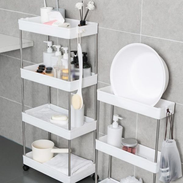 hooks & rails kitchen storage rack 2/3/4 layers narrow cabinet living room bathroom shelf home furniture movable wheels
hooks & rails kitchen storage rack 2/3/4 layers narrow cabinet living room bathroom shelf home furniture movable wheels