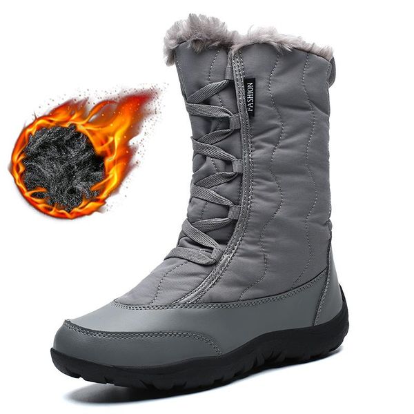new women snow boots 2020 winter boots windproof non-slip waterproof winter shoes woman warm thick fur high size 36-42, Black
new women snow boots 2020 winter boots windproof non-slip waterproof winter shoes woman warm thick fur high size 36-42, Black