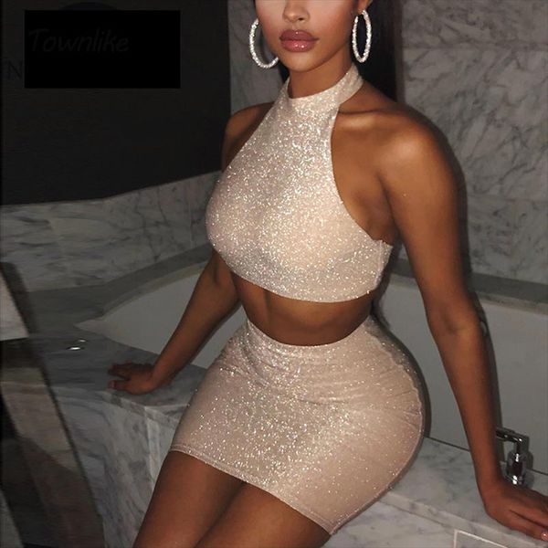 townlike блестками холтер backless party two piece set crop top мини юбки sexy 2 piece set 2020 короткие женщины лето эпикировка set, Gray
townlike блестками холтер backless party two piece set crop top мини юбки sexy 2 piece set 2020 короткие женщины лето эпикировка set, Gray