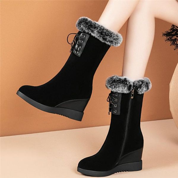 winter high oxfords shoes women black genuine leather wedges high heel snow boots female warm mink hair platform pumps shoes
winter high oxfords shoes women black genuine leather wedges high heel snow boots female warm mink hair platform pumps shoes