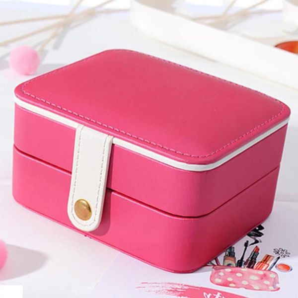 multi-layer portable jewelry box necklace bracelet earrings display storage organizer gift jewelry packaging accessories, Pink;blue
multi-layer portable jewelry box necklace bracelet earrings display storage organizer gift jewelry packaging accessories, Pink;blue