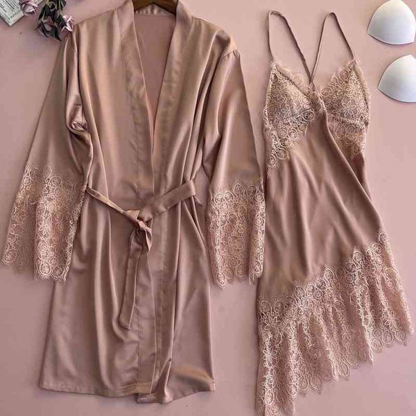 lace wedding robe set female kimono bath gown hollow out satin bridal bathrobe amp nightgown loose intimate lingerie, Black;red
lace wedding robe set female kimono bath gown hollow out satin bridal bathrobe amp nightgown loose intimate lingerie, Black;red