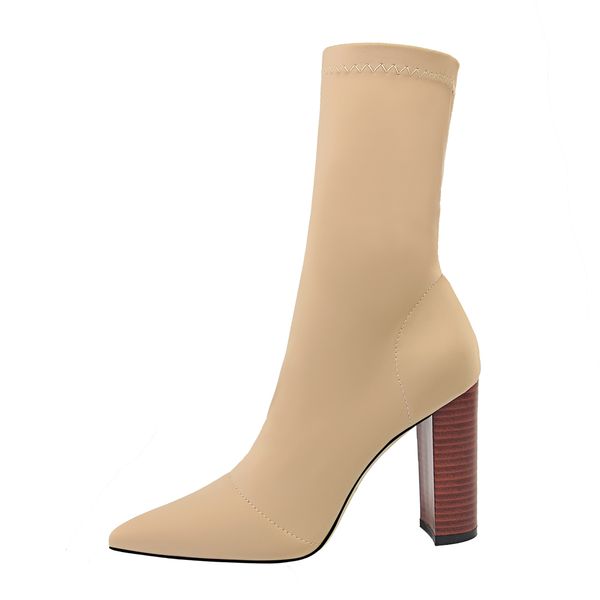 2020 fashion elastic new half tornozzle thick leap high-style autumn pointed finger bombs boots women xw3i, Black
2020 fashion elastic new half tornozzle thick leap high-style autumn pointed finger bombs boots women xw3i, Black