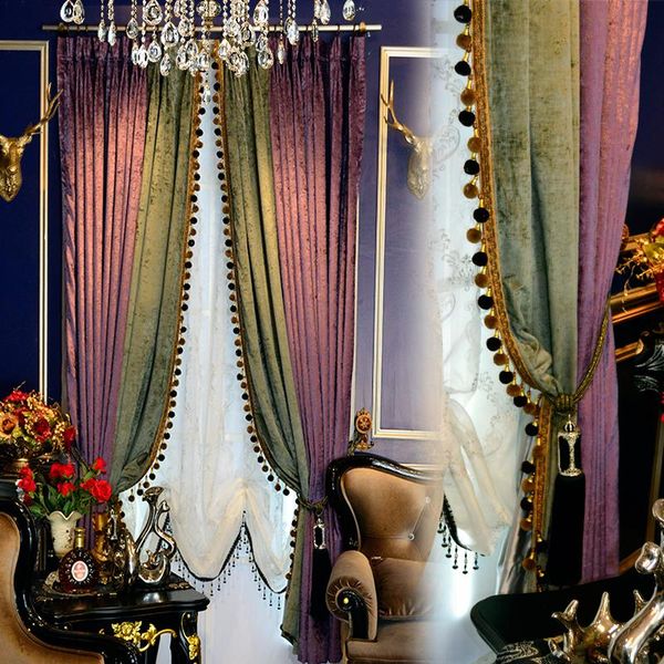 custom curtains simple modern luxury european american purple green solid color thicken chenille cloth blackout curtain e863
custom curtains simple modern luxury european american purple green solid color thicken chenille cloth blackout curtain e863