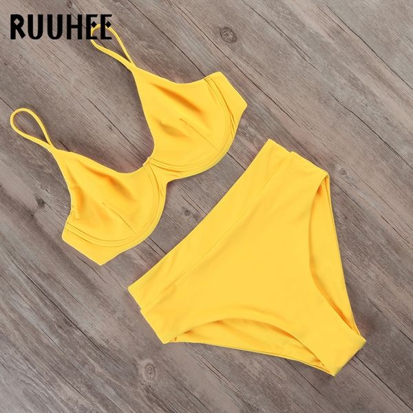 bikini swimwear women swimsuit solid high waist bikini set bathing suit women beachwear underwire swimming suit t200508, White;black
bikini swimwear women swimsuit solid high waist bikini set bathing suit women beachwear underwire swimming suit t200508, White;black