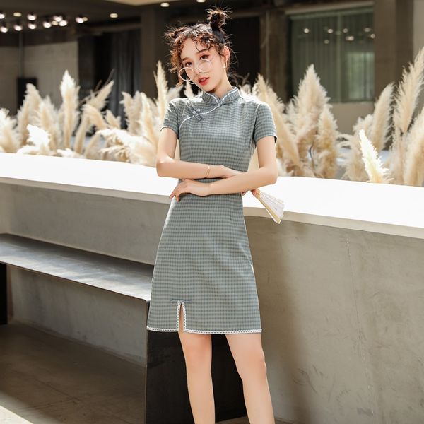 aiqi embroidery fashion improved young cotton short embroidered cheongsam new summer 2020 everyday ladies cheongsam tmdo0, Black;gray
aiqi embroidery fashion improved young cotton short embroidered cheongsam new summer 2020 everyday ladies cheongsam tmdo0, Black;gray